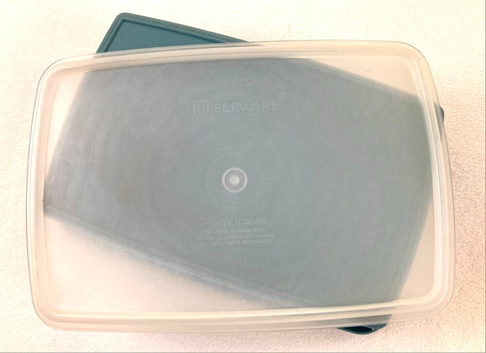 Tupperware Stow N Go 3-Piece Blue Storage with Top Tray